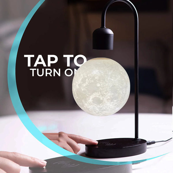 Floating Moon Light Wireless Phone Charger Night Magnetic 3d Printed Table Lamp, Home Decorative Light, Best Gift Modern Light