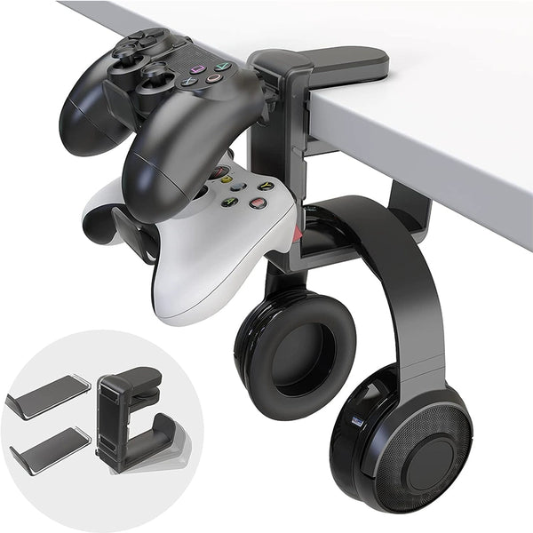 Game Handle Headset Two-in-One Rack Desktop Punch-Free Head-Mounted Computer Headphone Bracket Handle Storage Rack