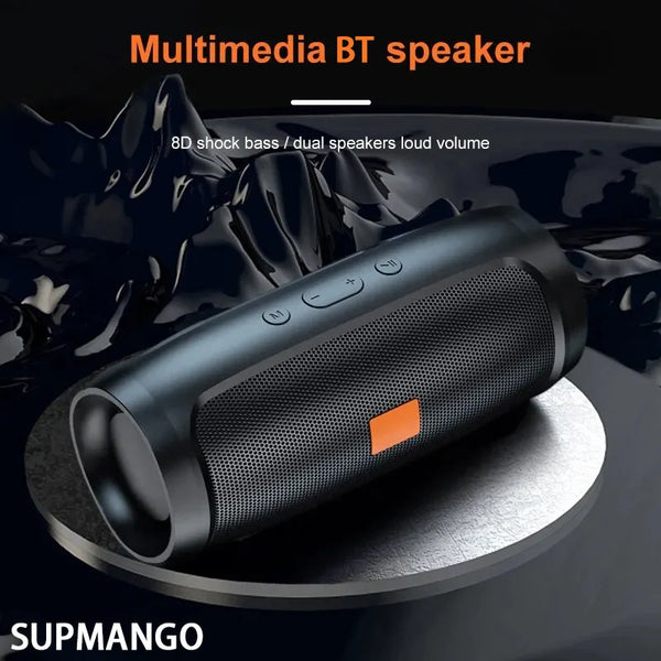 Portable Bluetooth Speaker with SD Card and Radio Compatibility