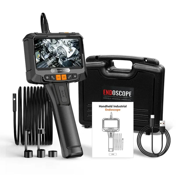 Industrial Endoscope Camera HD 1080P LCD Digital Borescope Inspection Camera 8mm IP67 Waterproof Automobile Endoscop For Car