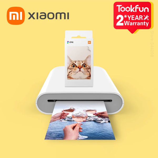 Global Version Original Xiaomi Mini Photo Printer ZINK Inkless Technology Multifuncion AR Video Printing Bluetooth 5.0 Portable