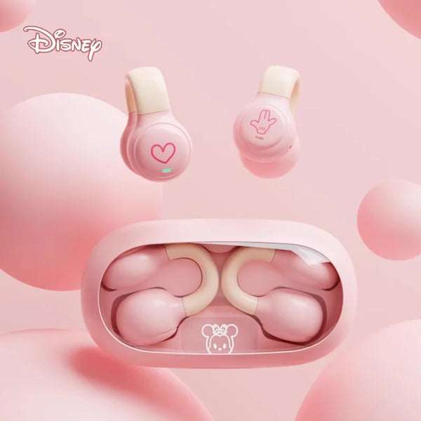 Disney DN12 Clip-On Wireless Earphones HIFI Surround Sound Headphones Earclip Noise Canceling Gaming Sports Bluetooth Headset