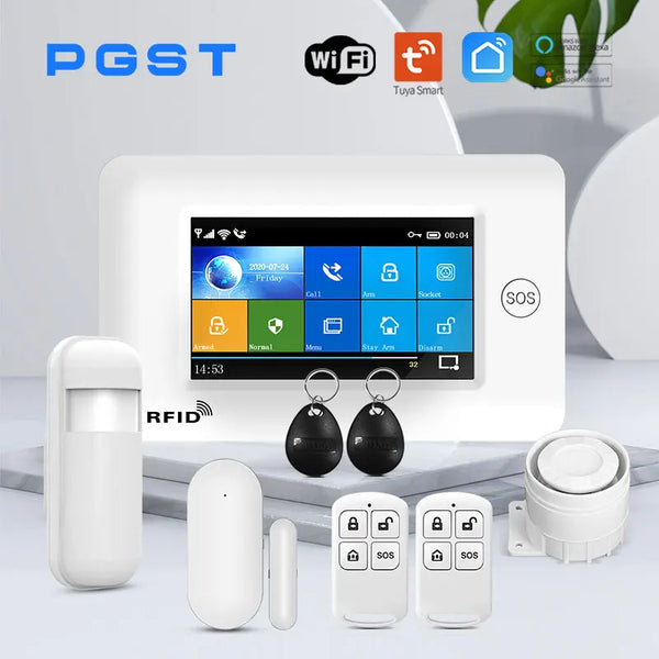 PGST Touch Screen Wireless Burglar Alarm System