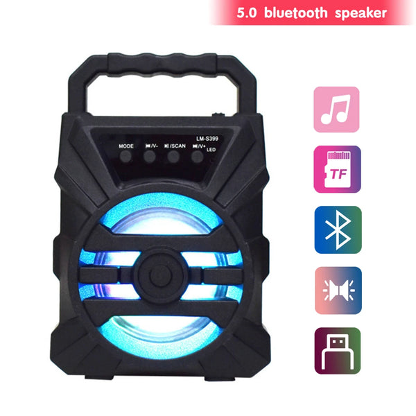 High powered box bluetooth speaker